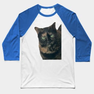 Tortie Closeup Baseball T-Shirt